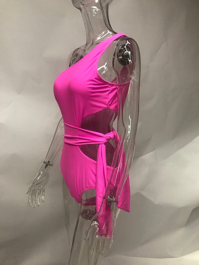 Traje de Baño de Una Manga con Control Abdominal - Image 8