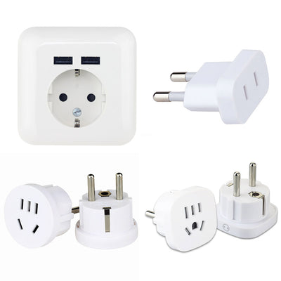 Adaptador de Enchufe Europeo - Convertidor Universal de Conectores