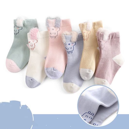 Calcetines de Algodón para Bebé con Diseños de Animales Tiernos - Image 2