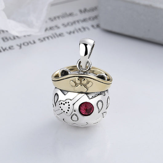 Pendiente Pirata Vintage en Plata 925 con Zircón Rosa - Image 4