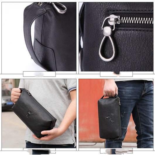 Neceser de Viaje Cuero Genuino Cabeza de Ciervo - Bolsa Multifuncional - Image 8