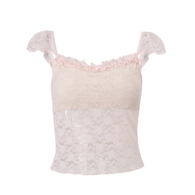Chaleco Interior Femenino de Encaje Transpirable con Tirantes - Image 15