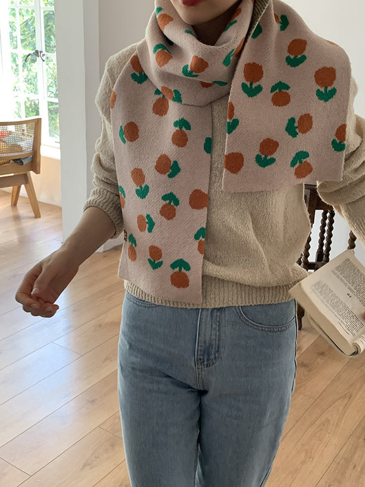 Bufanda de Lana Jacquard Tulipán para Mujer - Image 18