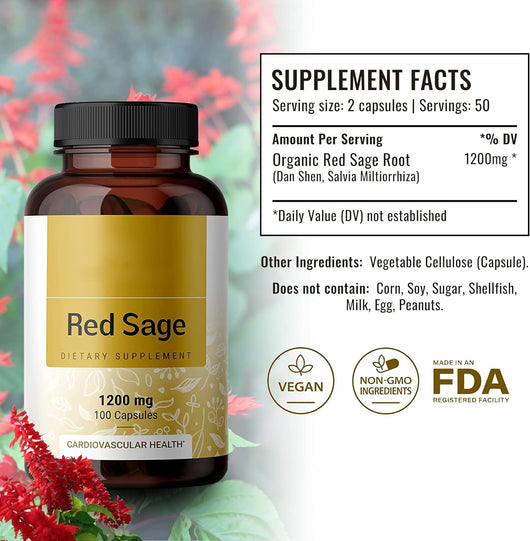Cápsula de Salvia Miltiorrhiza con Ginseng Rojo - Image 4