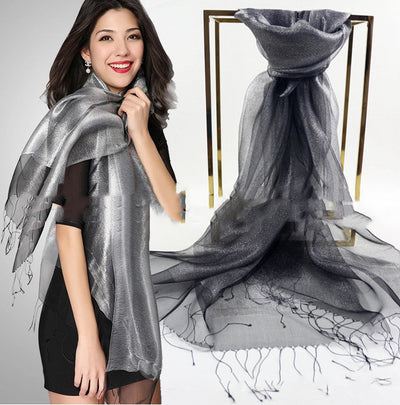 Pañuelo de Seda Doble Capa Premium para Mujer - Elegancia y Sofisticación - Image 6