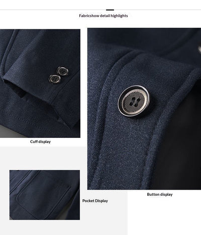 Chaqueta Casual Suelta con Solapa para Hombre - Estilo Moderno - Image 12