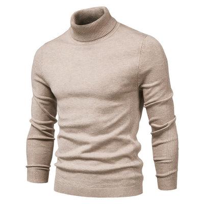 Suéter Cuello Alto Slim Fit Básico para Hombre - Abrigo Casual Invierno - Image 7