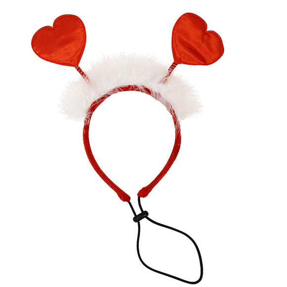 Diadema Festiva Día de San Valentín para Mascotas - Accesorios para Perros y Gatos