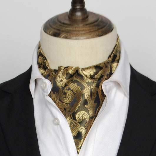 Camisa de Seda Estilo Vintage Británico con Pañuelo - Image 4