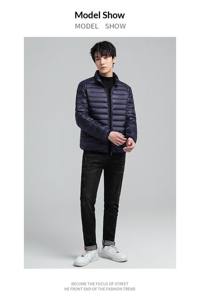 Abrigo de Algodón Slim Fit Talla Grande con Cuello Alto - Cálido y Elegante - Image 22