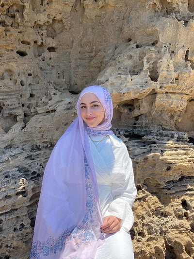 Pañuelo Hijab de Satén Estampado - Image 34