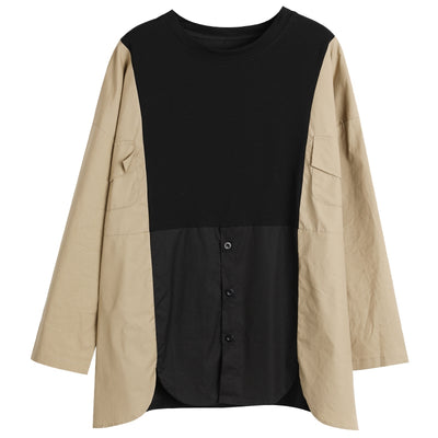 Camisa Vaquera Oversize con Costuras Contrastantes - Image 11
