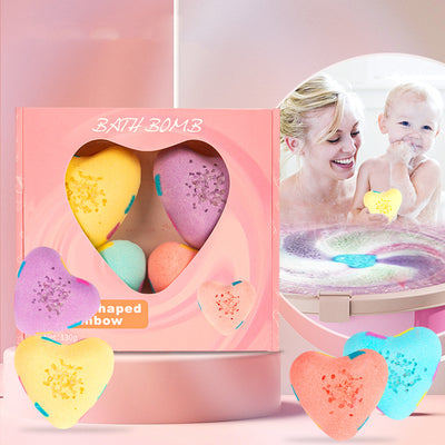 Bombas de Baño Arcoíris con Forma de Corazón - Image 10