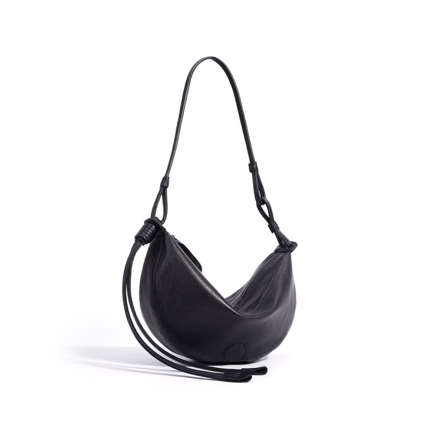 Bolso Bandolera Retro Media Luna en Cuero Oveja - Image 5
