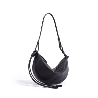 Bolso Bandolera Retro Media Luna en Cuero Oveja - Image 5