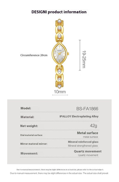 Reloj Elegante para Mujer con Perlas Simuladas - Diseño Lujo Clásico - Image 13