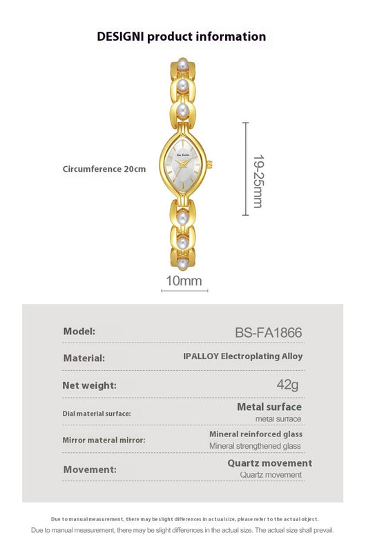 Reloj Elegante para Mujer con Perlas Simuladas - Diseño Lujo Clásico - Image 13