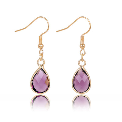 Aretes Colgantes de Piedra Gota de Agua - Diseño Versátil para Mujer - Image 14