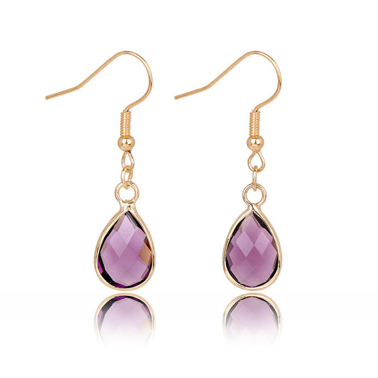 Aretes Colgantes de Piedra Gota de Agua - Diseño Versátil para Mujer - Image 14