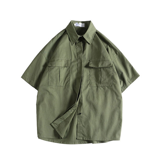 Camisa de Trabajo Casual de Manga Corta para Hombre - Image 9