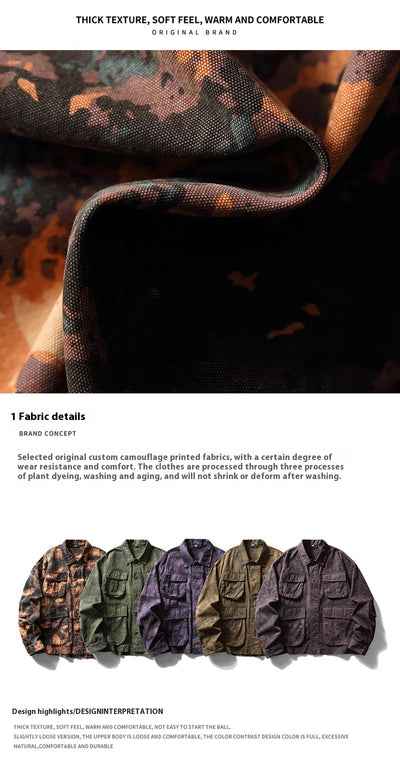 Chaqueta de Trabajo Camuflaje Tie-Dye para Hombre - Image 63