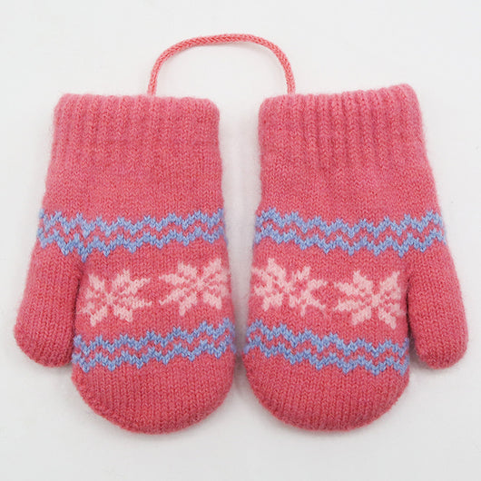 Guantes Cálidos Alpaca con Arnés para Niños - Image 5