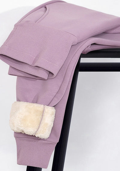 Pantalones Cálidos de Cintura Alta con Forro Polar - Diseño Estilizado - Image 6