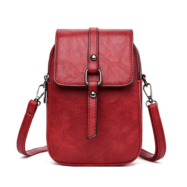 Bolso Bandolera Mini Asimétrico con Compartimento para Teléfono - Image 6