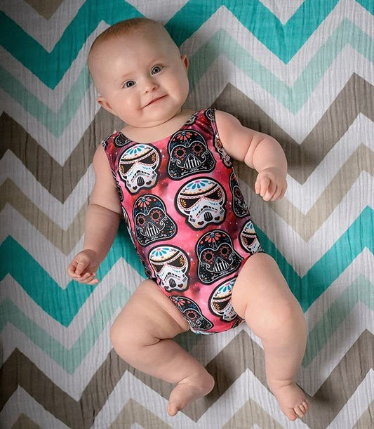 Bikini Infantil con Estampado de Calavera Cartoon