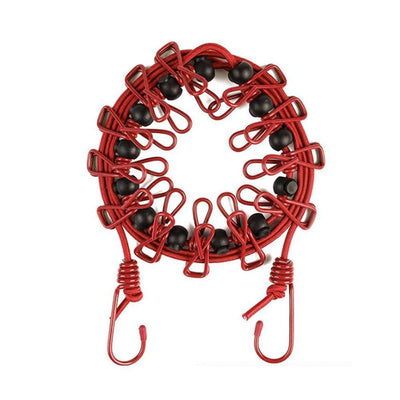 Pinza Elástica Antiviento para Tendedero con Hebilla de Posicionamiento - Image 2