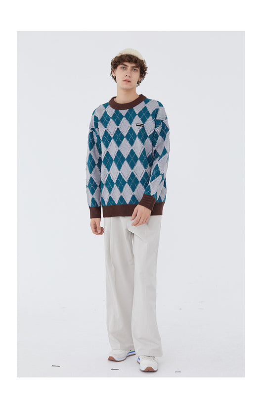 Suéter de Punto Británico para Mujer - Tendencia de Pareja - Image 17