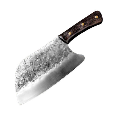 Cuchillo de Cocina Forjado a Mano en Acero Inoxidable con Mango de Madera - Image 4