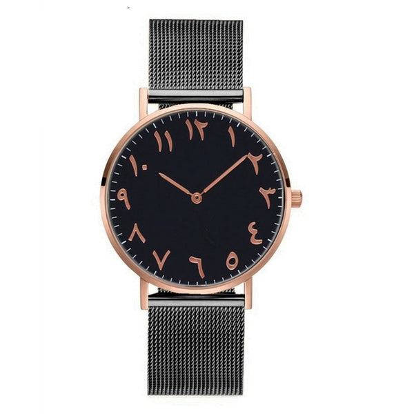 Reloj de Cuarzo Premium Unisex con Correa de Acero Inoxidable