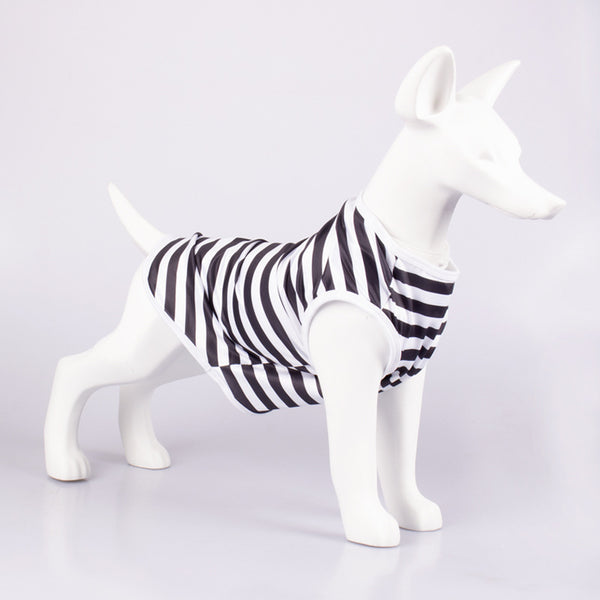 Chaleco Rayado Transpirable para Perros - Ropa Cómoda y Fresca