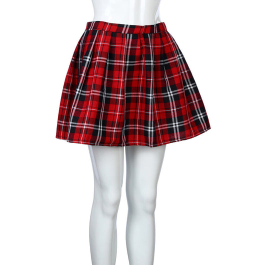 Falda Plisada a Cuadros Cintura Media para Mujer - Image 5