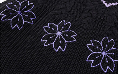 Chaleco Tejido Sakura con Contraste de Colores y Bordes sin Rematar - Image 10