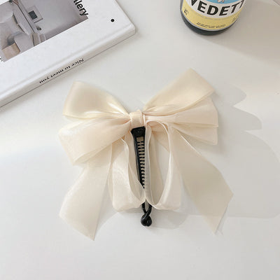 Pasador de Cabello con Malla y Moño Elegante para Mujer - Image 22
