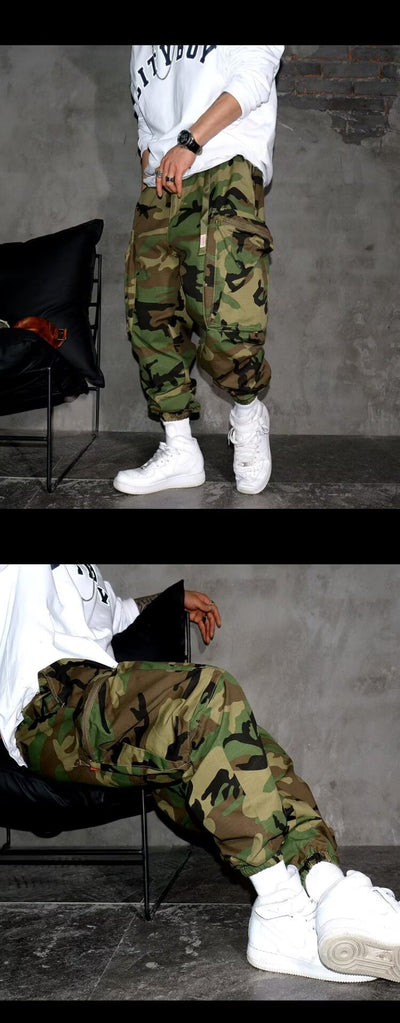 Pantalones de Trabajo Casual Camuflaje Retro para Hombre - Image 10