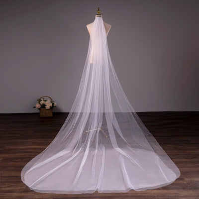 Velo de Novia Doble Capa con Peineta - Elegancia y Comodidad - Image 8