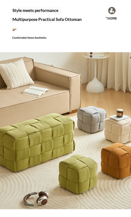Sofá de Influencer para Sala de Estar con Reposapiés de Madera Maciza - Image 15