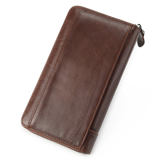 Billetera de Cuero Genuino para Hombre Gran Capacidad Multifuncional - Image 15