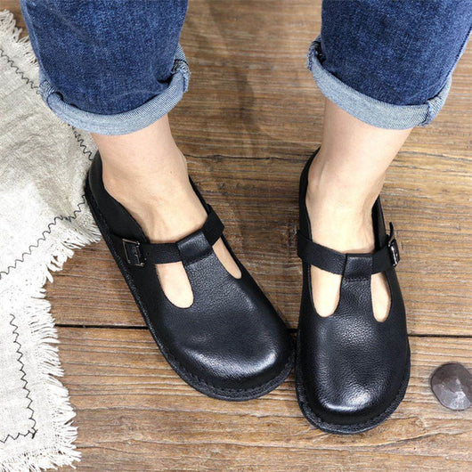 Zapatos Artesanales de Cuero Planos - Comodidad y Estilo - Image 25