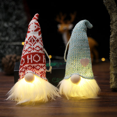Muñeco Navideño sin Rostro con Luz LED Colgante - Image 12