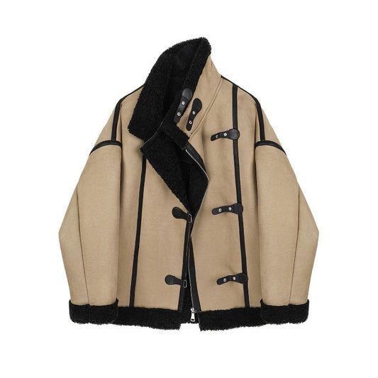 Abrigo de Piel Sintética para Mujer - Otoño e Invierno
