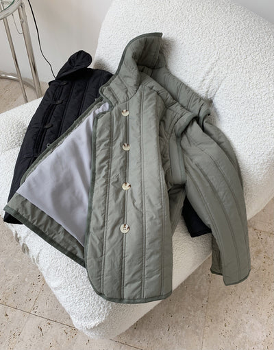 Chaqueta Acolchada de Algodón con Cuello Solapa - Calidez y Comodidad - Image 15