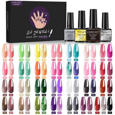 Set de 60 Colores de Esmalte de Uñas Removible con Adhesivo Funcional - Image 20