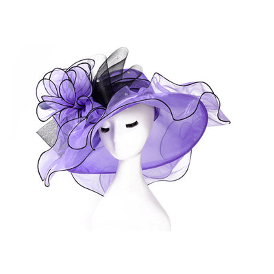 Sombrero de Ala Ancha en Organza - Elegancia y Protección - Image 3