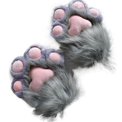 Pantuflas Cálidas con Forro Polar y Diseño de Patita de Gato - Image 7
