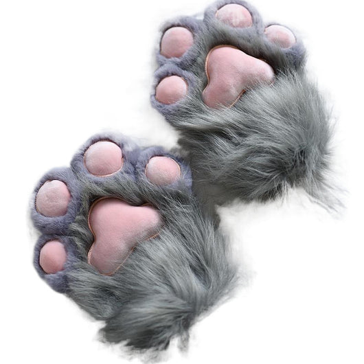 Pantuflas Cálidas con Forro Polar y Diseño de Patita de Gato - Image 7