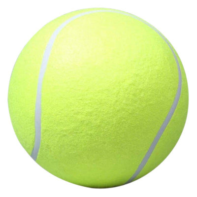 Large 8.5 inch (21.5 cm) yellow tennis ball, ideal for pet play or dog training. - Image 6